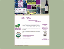 Tablet Screenshot of coatesvineyards.com